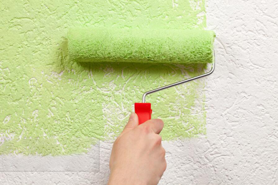 (圖:內(nèi)外墻涂料展示圖)